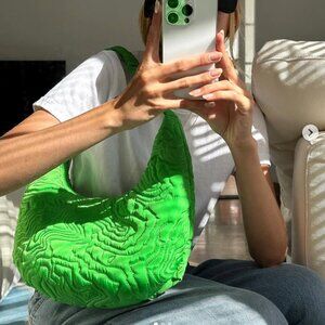 Dagne Dover Rider Green Grasshopper Shoulder Bag